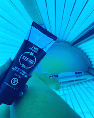 non stop black photo in sunbed